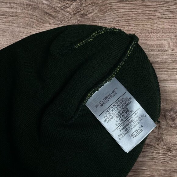 Arc'teryx Fernie Toque Beanie Green/Yellow - Picture 3 of 3